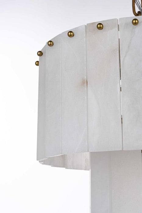 Elegant Lighting - 1015D16SG-33ST - Six Light Chandelier - Georgina - Satin Gold