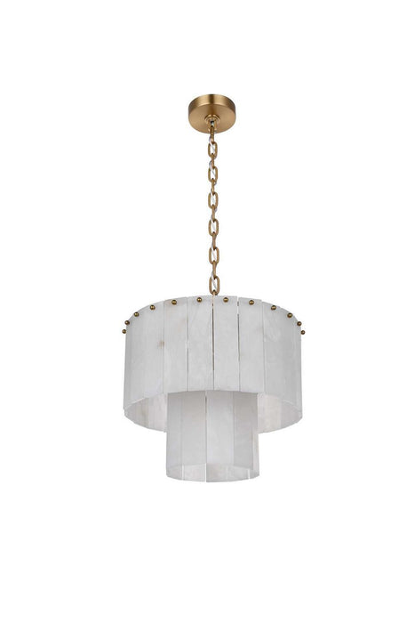 Elegant Lighting - 1015D16SG-33ST - Six Light Chandelier - Georgina - Satin Gold