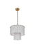 Elegant Lighting - 1015D16SG-33ST - Six Light Chandelier - Georgina - Satin Gold