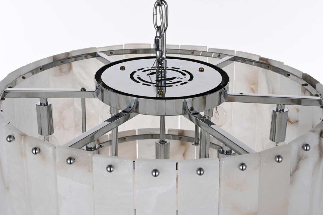 Elegant Lighting - 1015D20C-33ST - Nine Light Chandelier - Georgina - Chrome