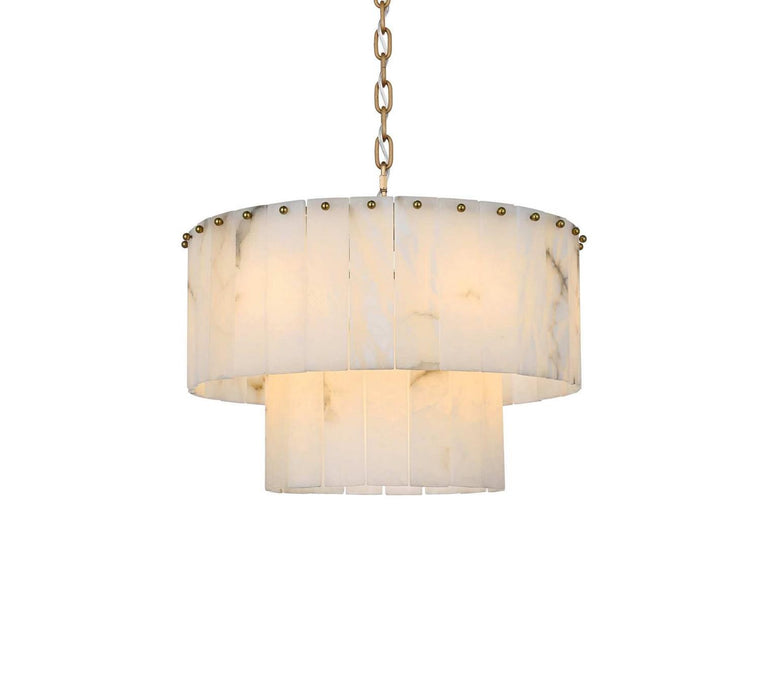 Elegant Lighting - 1015D20SG-33ST - Nine Light Chandelier - Georgina - Satin Gold