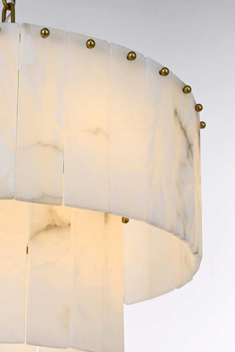 Elegant Lighting - 1015D20SG-33ST - Nine Light Chandelier - Georgina - Satin Gold