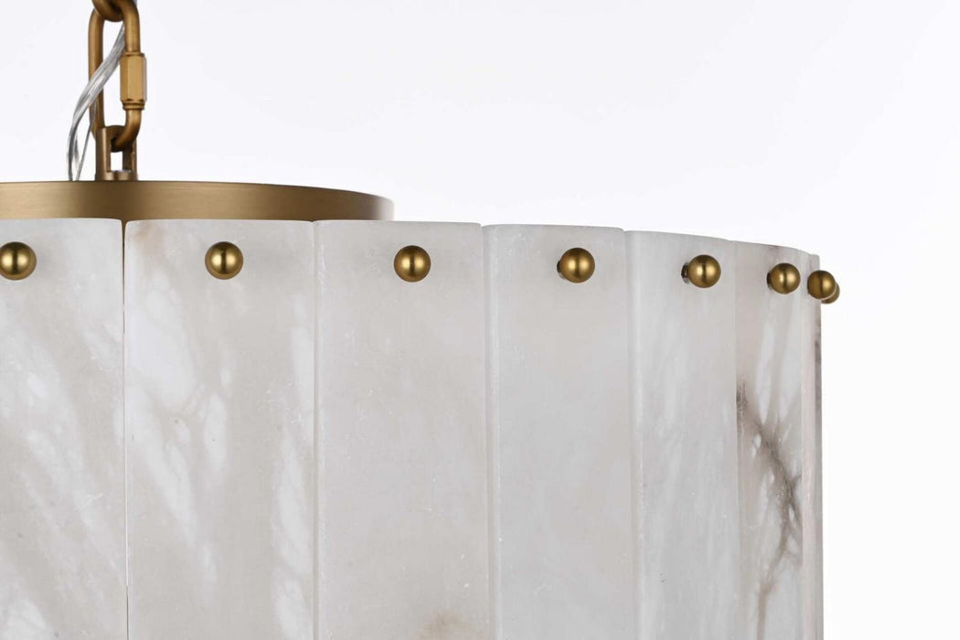 Elegant Lighting - 1015D20SG-33ST - Nine Light Chandelier - Georgina - Satin Gold