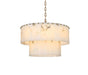Elegant Lighting - 1015D24SG-33ST - 12 Light Chandelier - Georgina - Satin Gold