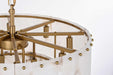 Elegant Lighting - 1015D24SG-33ST - 12 Light Chandelier - Georgina - Satin Gold