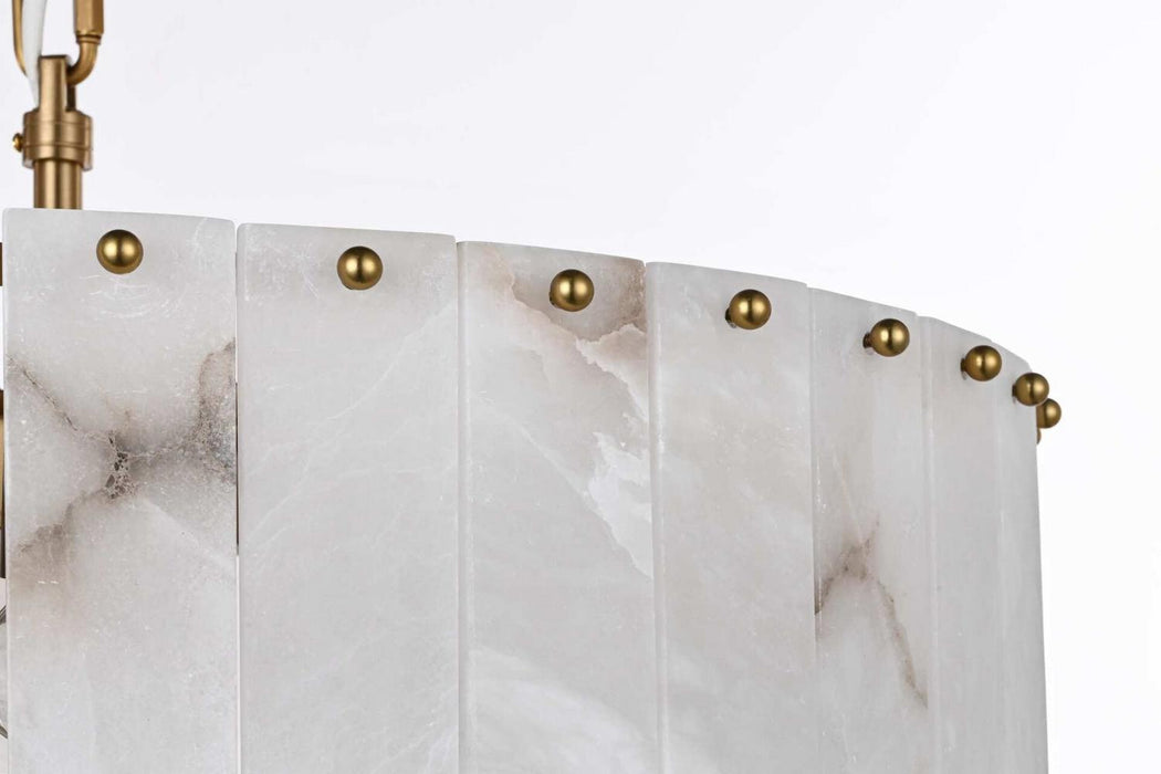 Elegant Lighting - 1015D24SG-33ST - 12 Light Chandelier - Georgina - Satin Gold