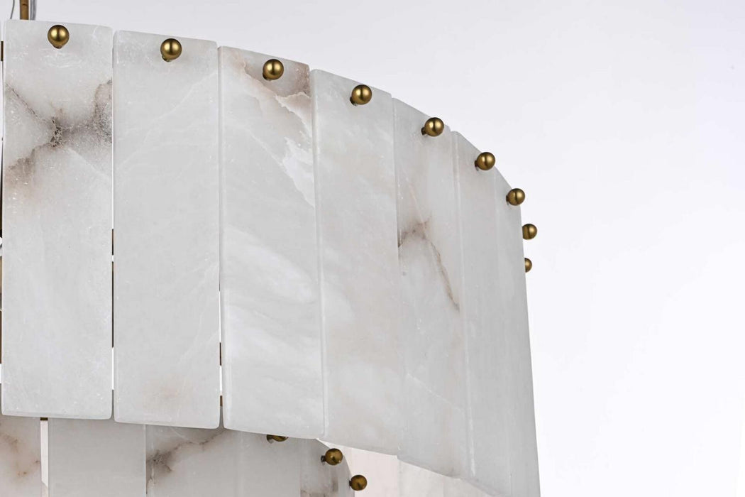 Elegant Lighting - 1015D24SG-33ST - 12 Light Chandelier - Georgina - Satin Gold