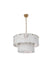 Elegant Lighting - 1015D24SG-33ST - 12 Light Chandelier - Georgina - Satin Gold