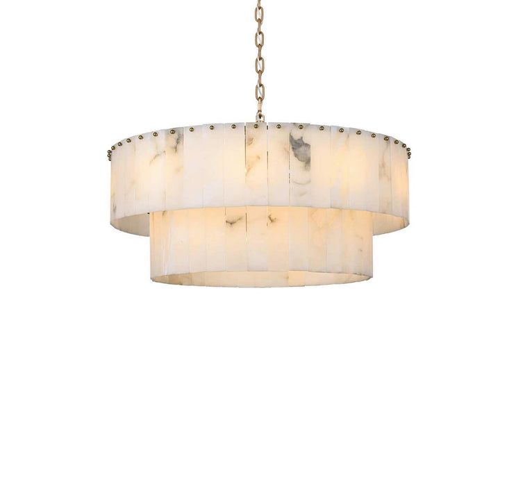 Elegant Lighting - 1015D32L2SG-33ST - 18 Light Chandelier - Georgina - Satin Gold