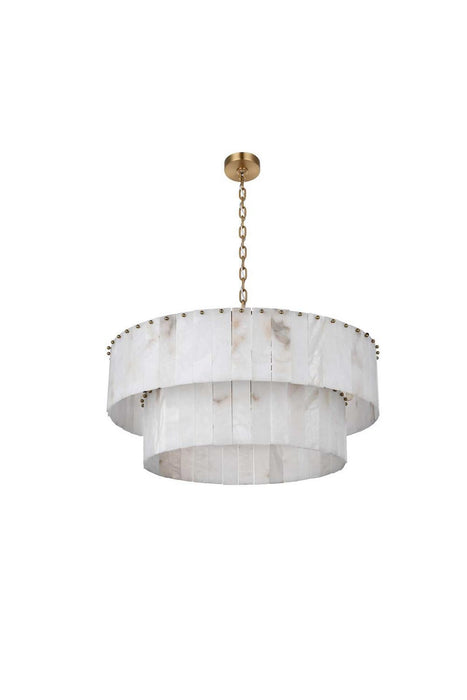Elegant Lighting - 1015D32L2SG-33ST - 18 Light Chandelier - Georgina - Satin Gold