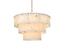 Elegant Lighting - 1015D32L3SG-33ST - 22 Light Chandelier - Georgina - Satin Gold