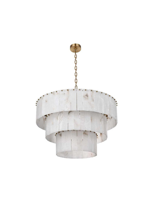 Elegant Lighting - 1015D32L3SG-33ST - 22 Light Chandelier - Georgina - Satin Gold