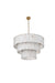 Elegant Lighting - 1015D32L3SG-33ST - 22 Light Chandelier - Georgina - Satin Gold