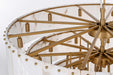 Elegant Lighting - 1015D40SG-33ST - 34 Light Chandelier - Georgina - Satin Gold