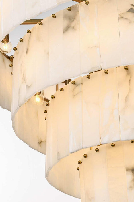Elegant Lighting - 1015D40SG-33ST - 34 Light Chandelier - Georgina - Satin Gold