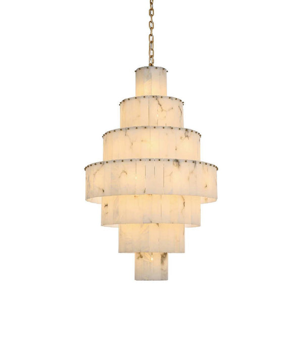 Elegant Lighting - 1015G32SG-33ST - 37 Light Chandelier - Georgina - Satin Gold