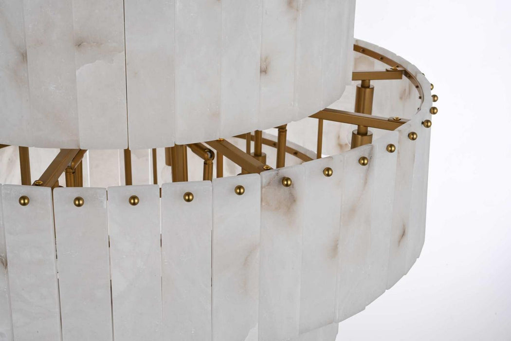 Elegant Lighting - 1015G32SG-33ST - 37 Light Chandelier - Georgina - Satin Gold