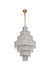 Elegant Lighting - 1015G32SG-33ST - 37 Light Chandelier - Georgina - Satin Gold