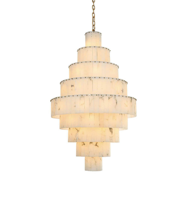 Elegant Lighting - 1015G40SG-33ST - 59 Light Chandelier - Georgina - Satin Gold