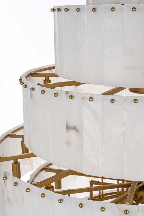 Elegant Lighting - 1015G40SG-33ST - 59 Light Chandelier - Georgina - Satin Gold