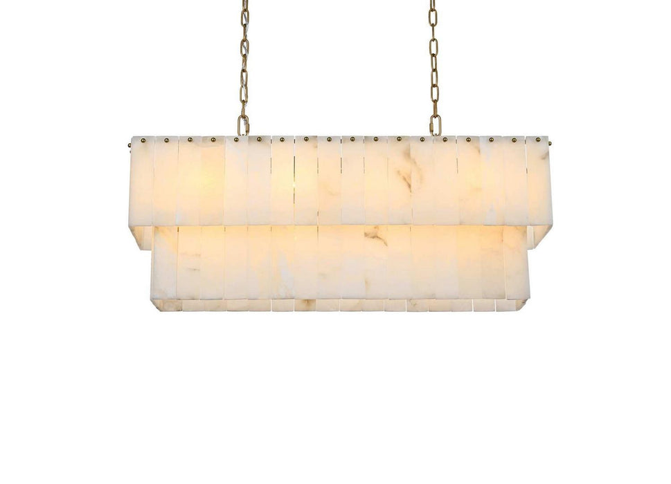 Elegant Lighting - 1015D36SG-33ST - 14 Light Chandelier - Georgina - Satin Gold