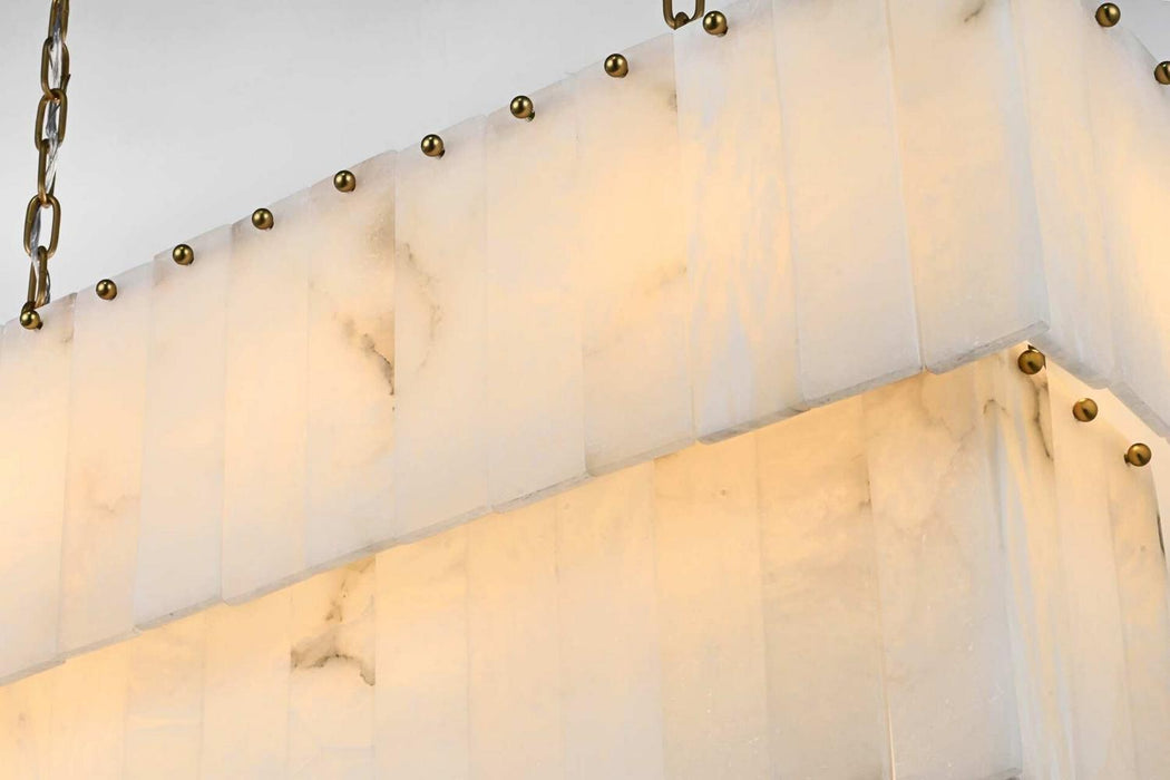 Elegant Lighting - 1015D36SG-33ST - 14 Light Chandelier - Georgina - Satin Gold