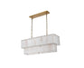 Elegant Lighting - 1015D36SG-33ST - 14 Light Chandelier - Georgina - Satin Gold