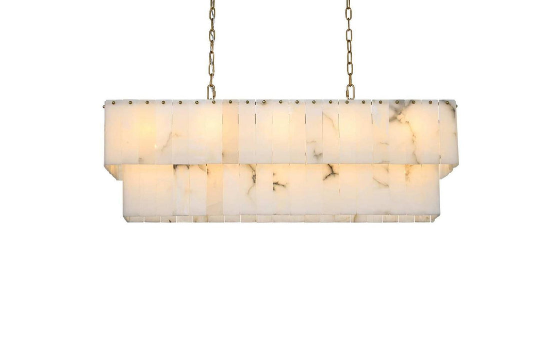 Elegant Lighting - 1015D42SG-33ST - 17 Light Chandelier - Georgina - Satin Gold