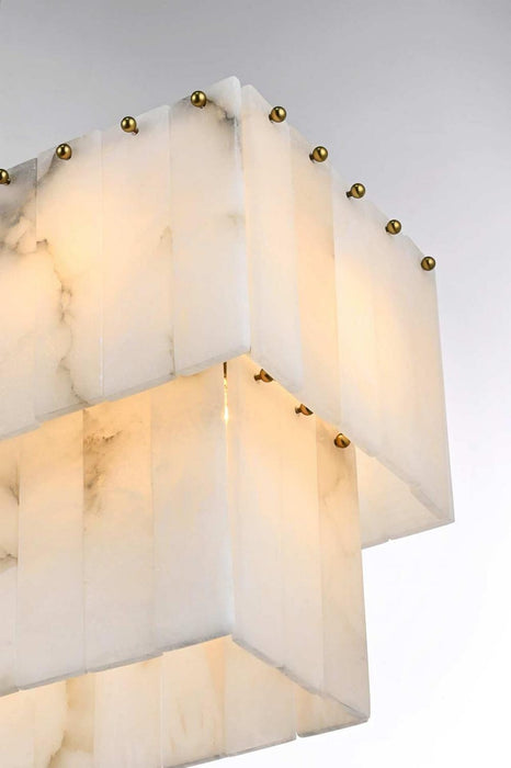Elegant Lighting - 1015D42SG-33ST - 17 Light Chandelier - Georgina - Satin Gold