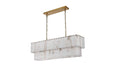Elegant Lighting - 1015D42SG-33ST - 17 Light Chandelier - Georgina - Satin Gold