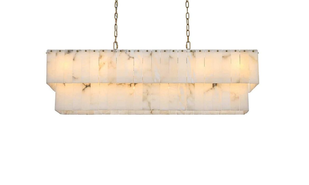 Elegant Lighting - 1015D48SG-33ST - 20 Light Chandelier - Georgina - Satin Gold