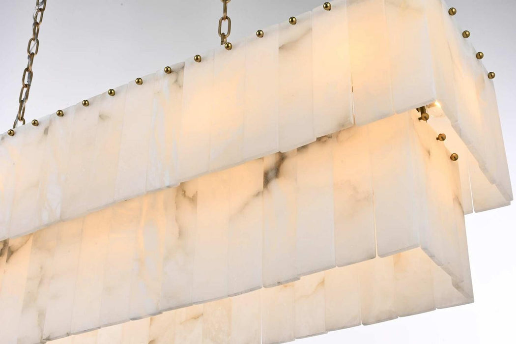 Elegant Lighting - 1015D48SG-33ST - 20 Light Chandelier - Georgina - Satin Gold