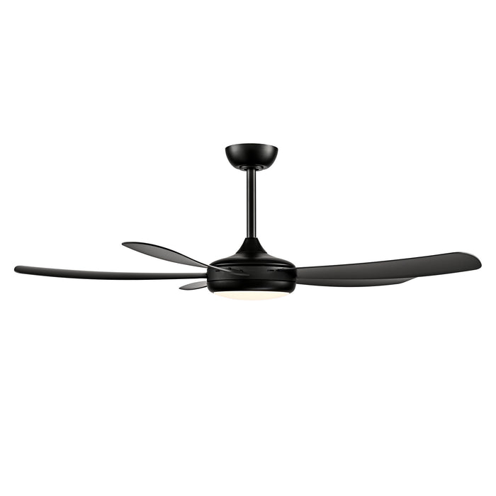 Millennium - 1010WLED-MBK-MBK - 52" Ceiling Fan - Airstra - Matte Black