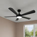 Millennium - 1010WLED-MBK-MBK - 52" Ceiling Fan - Airstra - Matte Black