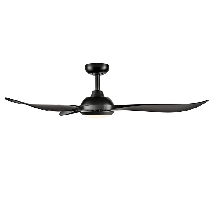 Millennium - 1077WLED-MBK-MBK - 52" Ceiling Fan - Wynleaf - Matte Black