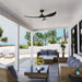 Millennium - 1077WLED-MBK-MBK - 52" Ceiling Fan - Wynleaf - Matte Black