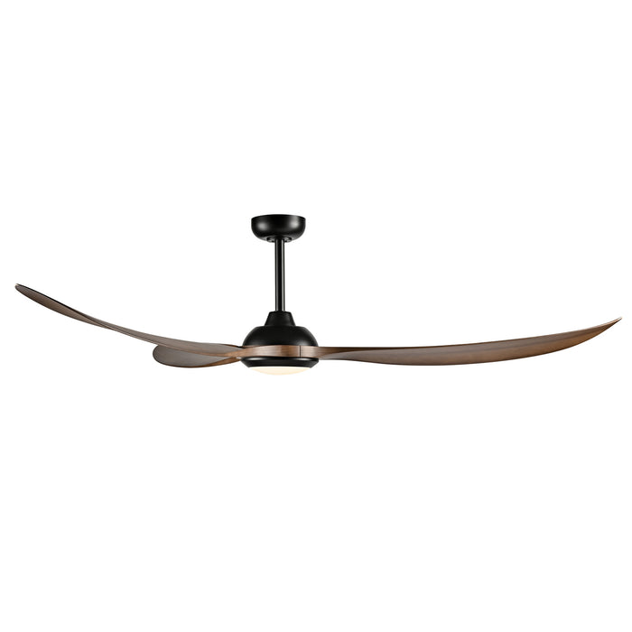Millennium - 1087WLED-MBK-KOA - 72" Ceiling Fan - Wynleaf - Matte Black
