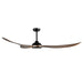 Millennium - 1087WLED-MBK-KOA - 72" Ceiling Fan - Wynleaf - Matte Black