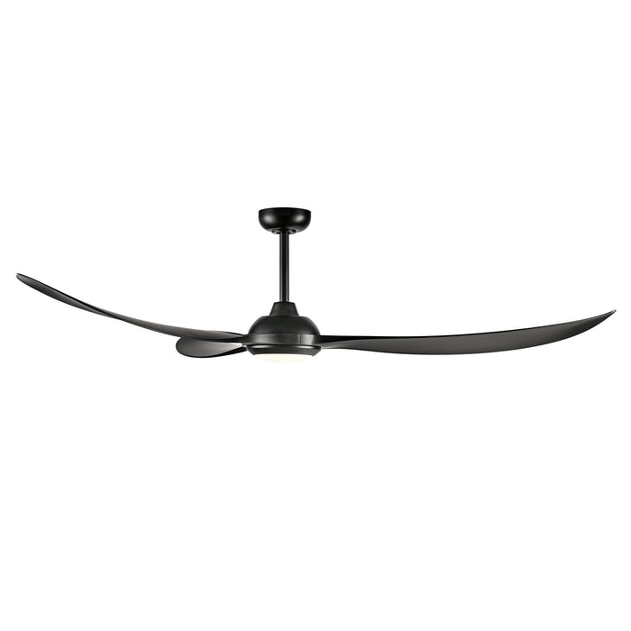 Millennium - 1087WLED-MBK-MBK - 72" Ceiling Fan - Wynleaf - Matte Black