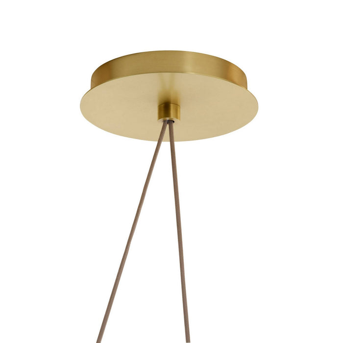 Arteriors - DLC60 - LED Chandelier - Berkley - Clear/Antique Brass
