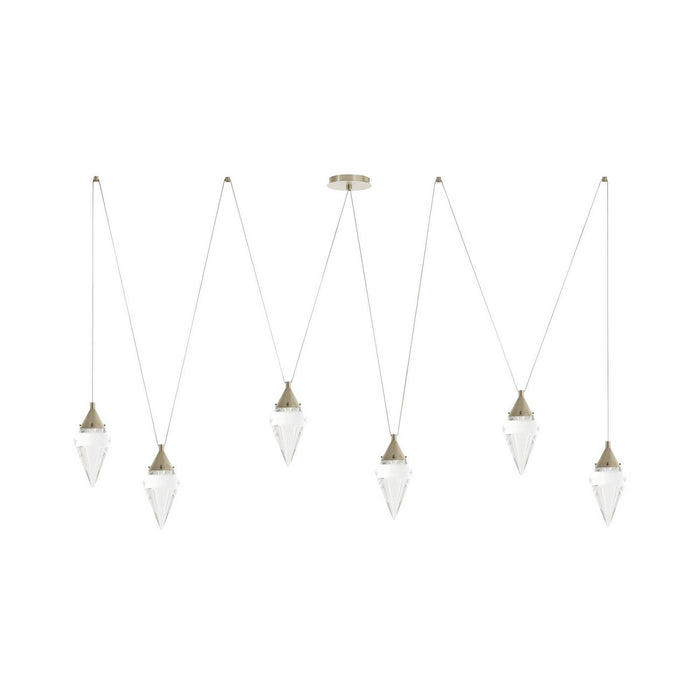 Arteriors - DLC61 - LED Chandelier - Berkley - Clear/Vintage Silver
