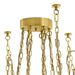 Arteriors - DMC38 - Six Light Chandelier - Ova - Antique Brass/Opal