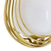 Arteriors - DMC38 - Six Light Chandelier - Ova - Antique Brass/Opal