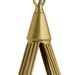 Arteriors - DMC38 - Six Light Chandelier - Ova - Antique Brass/Opal