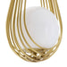 Arteriors - DMC38 - Six Light Chandelier - Ova - Antique Brass/Opal