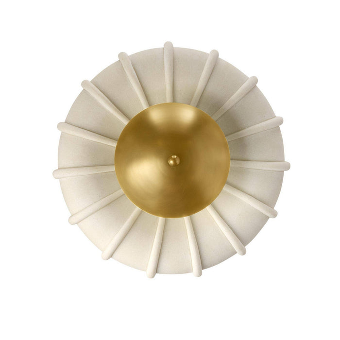 Arteriors - DFC35 - LED Flush Mount - Camella - Ivory/Antique Brass