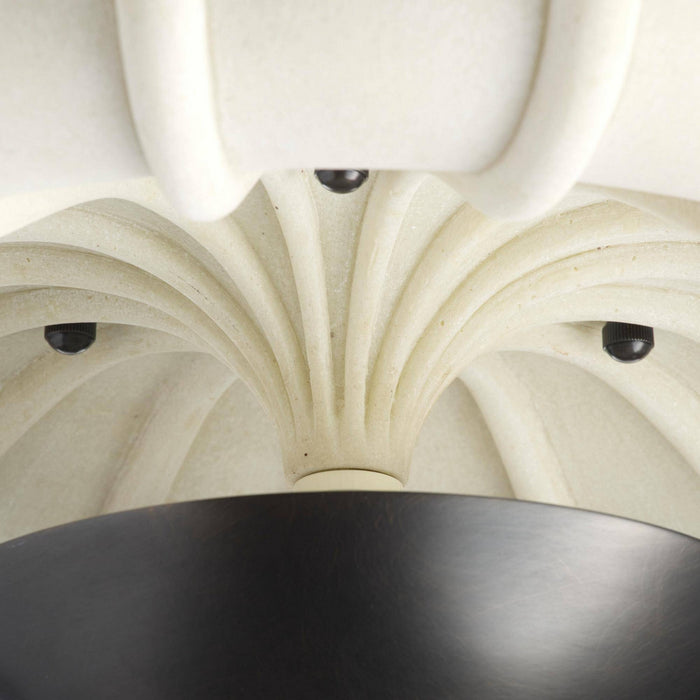Arteriors - DFC36 - LED Flush Mount - Camella - Ivory/English Bronze