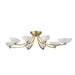 Arteriors - DFC29 - LED Flush Mount - Zamora - Antique Brass/Clear