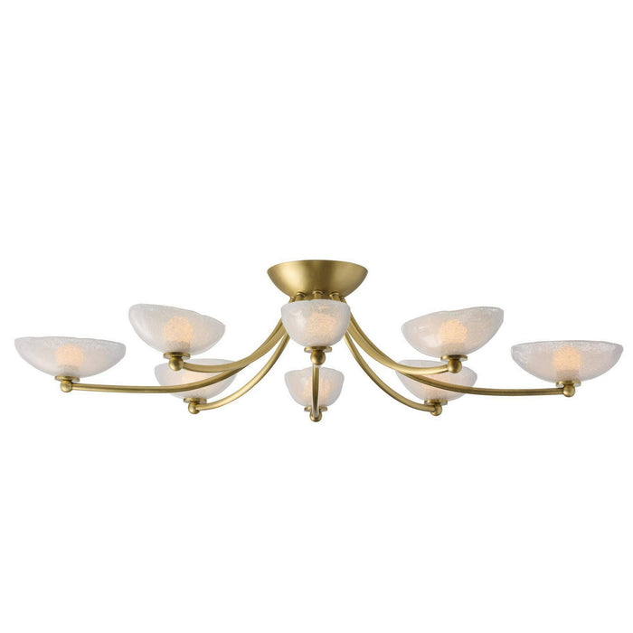 Arteriors - DFC29 - LED Flush Mount - Zamora - Antique Brass/Clear