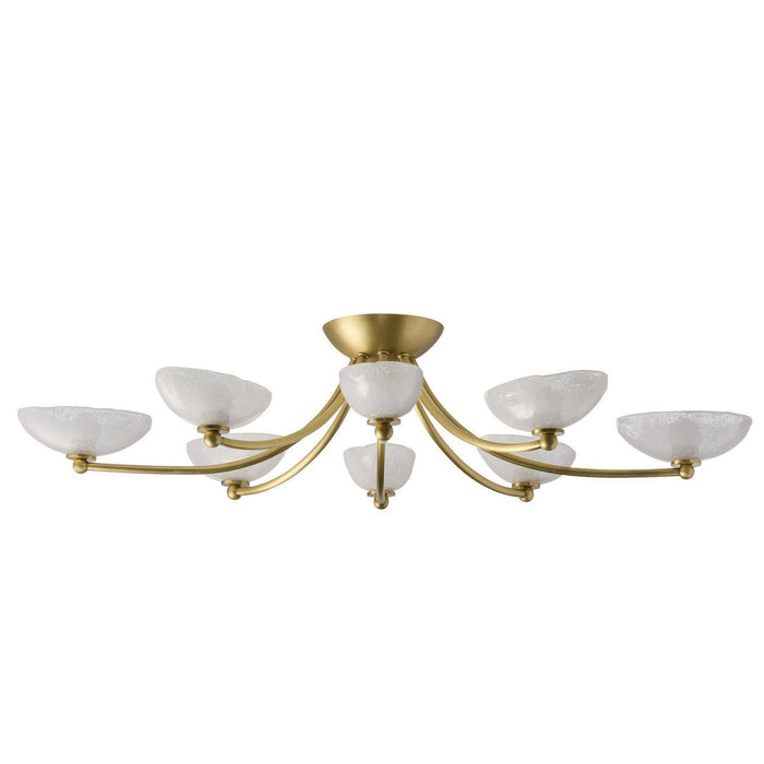 Arteriors - DFC29 - LED Flush Mount - Zamora - Antique Brass/Clear